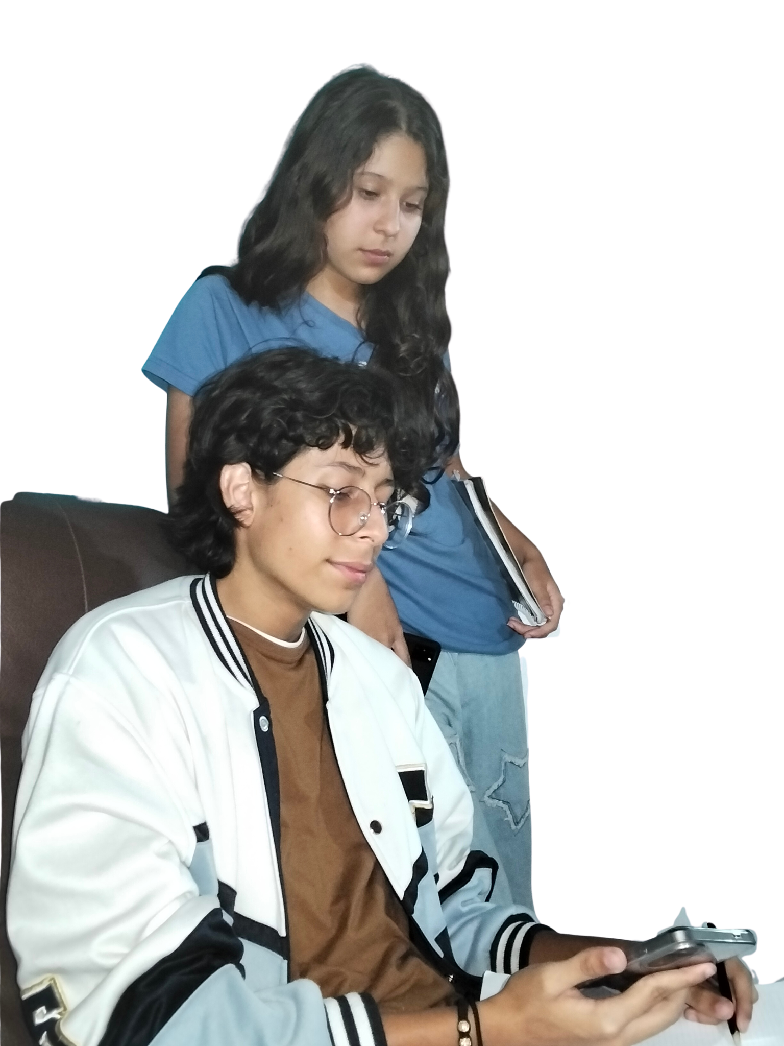 Estudiantes usando Liga Saber